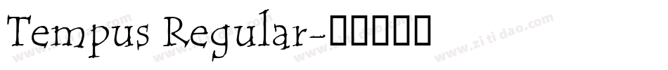 Tempus Regular字体转换